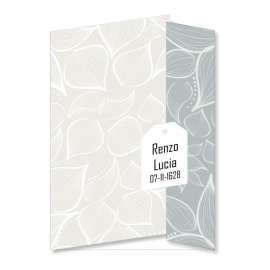 Porta foto sposi in cartoncino Modello Ticket Tree